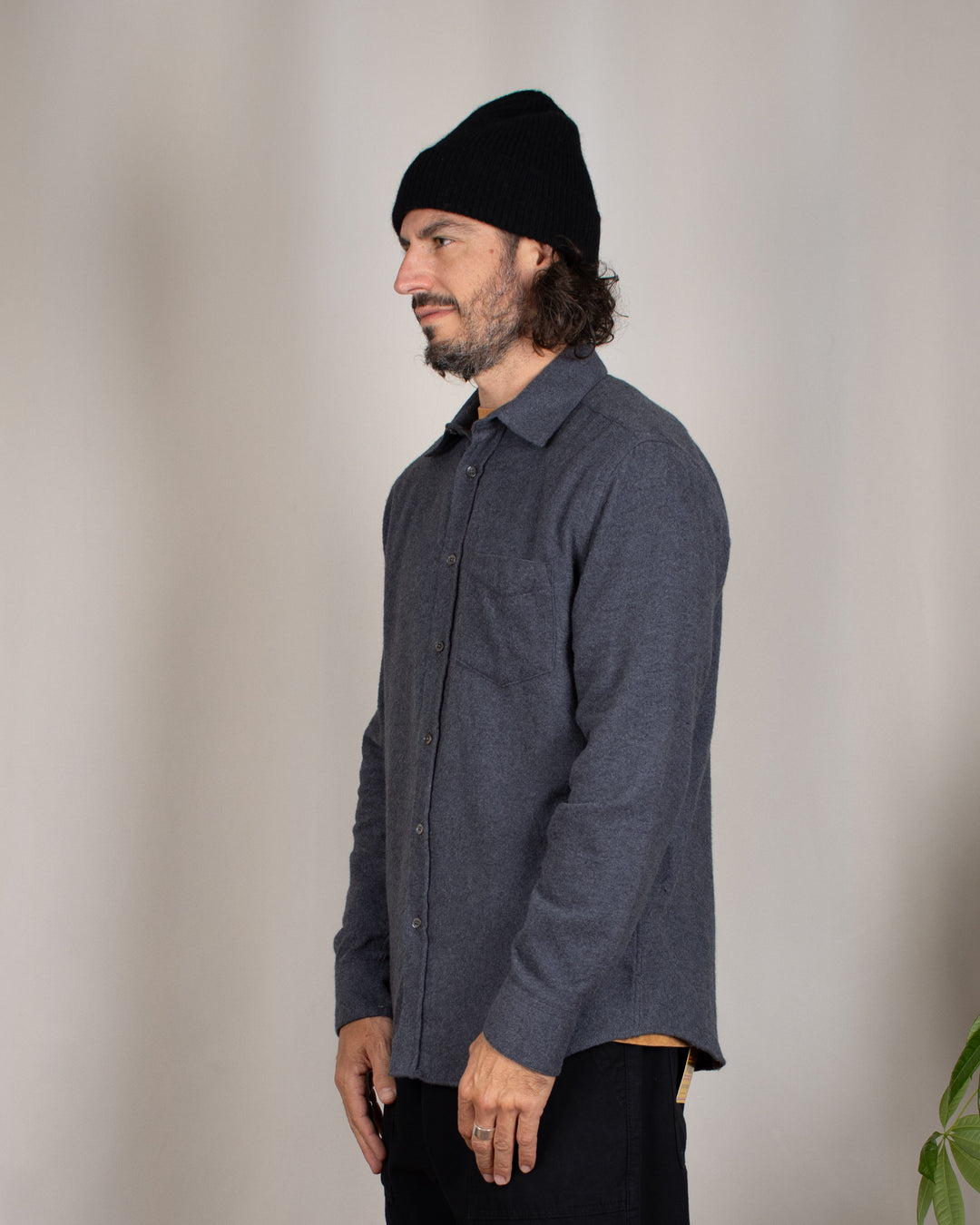 Suavis Flannel Shirt Grey