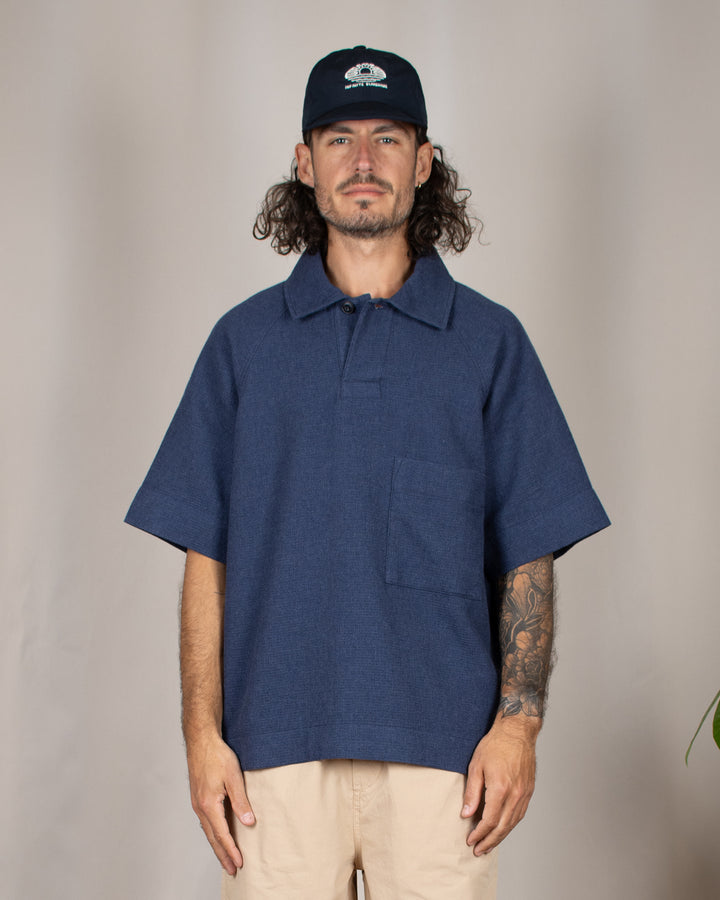 Waffle Polo Blue