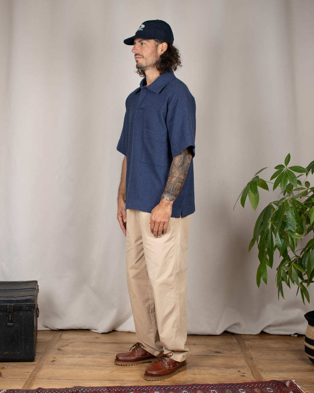 Waffle Polo Blue