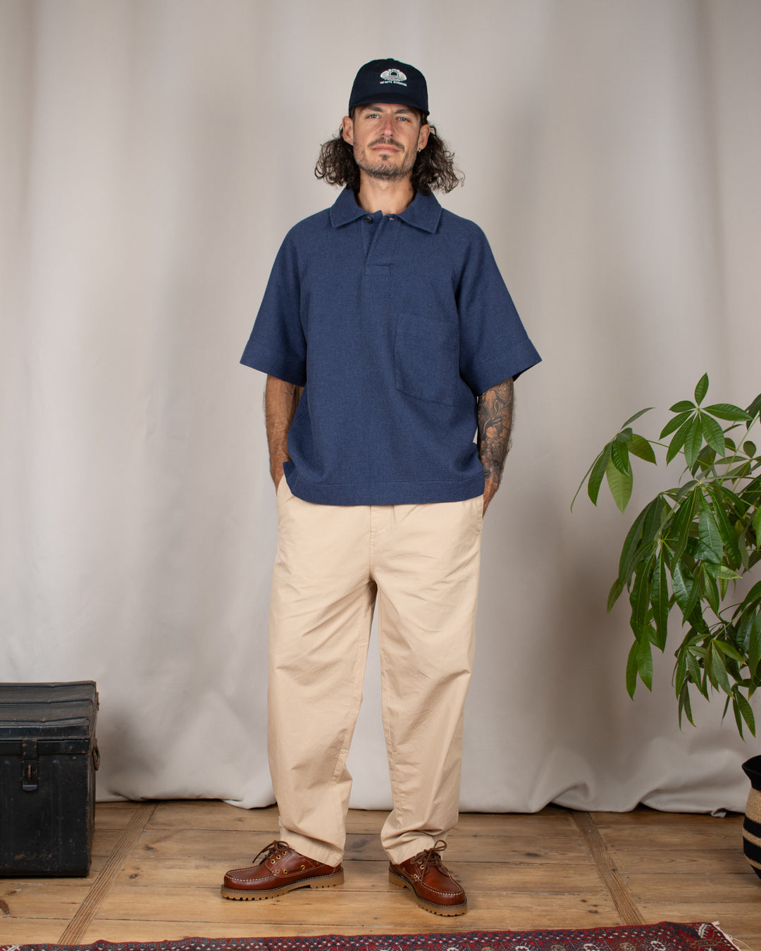 Waffle Polo Blue