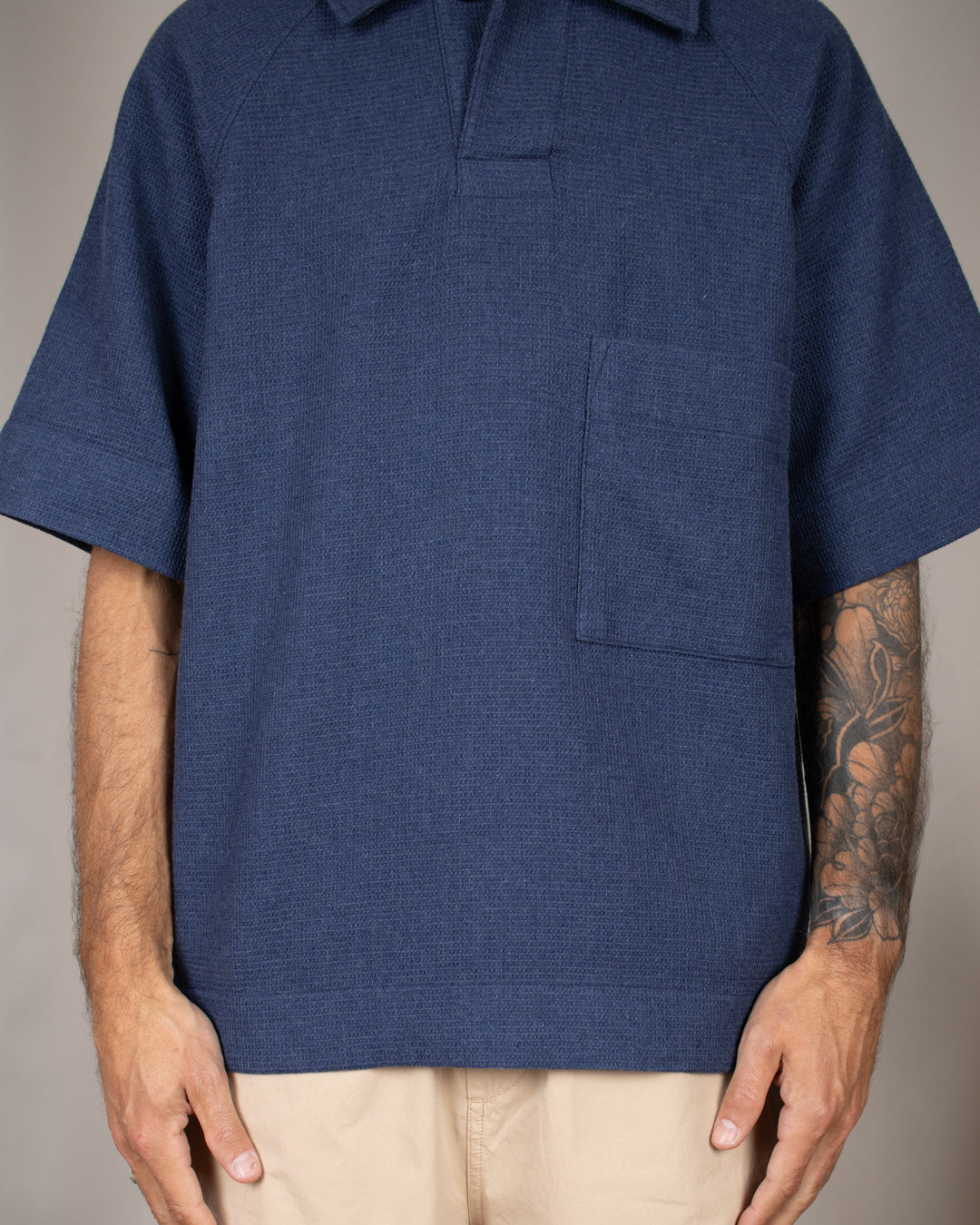 Waffle Polo Blue