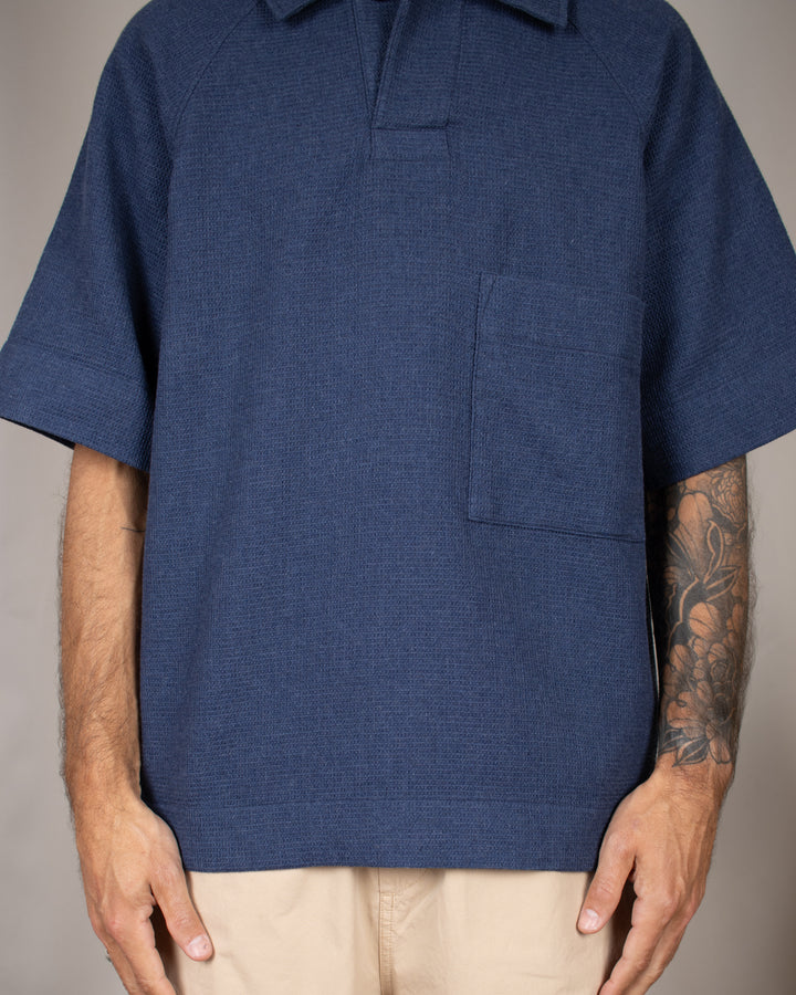 Waffle Polo Blue