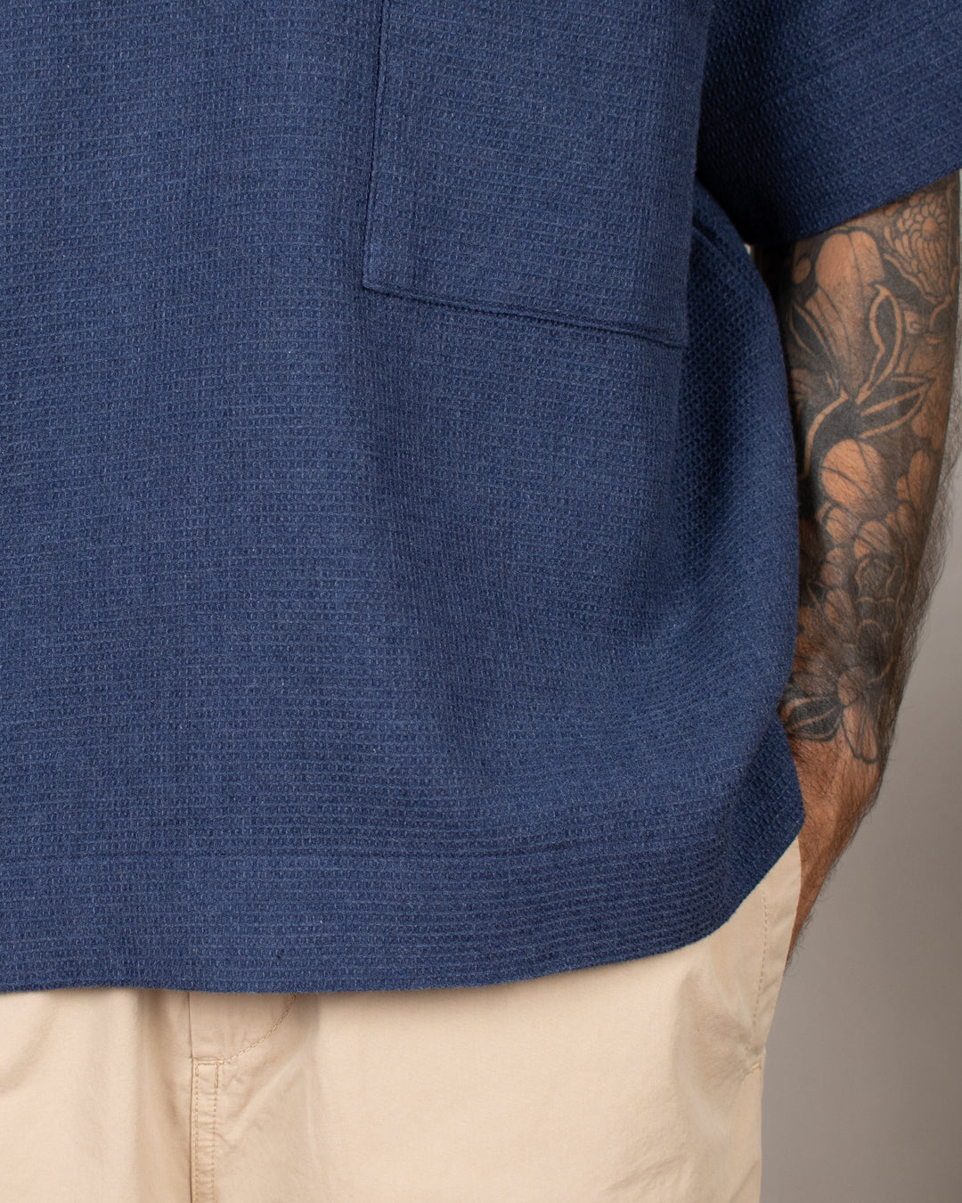 Waffle Polo Blue