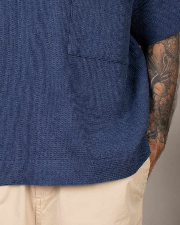 Waffle Polo Blue