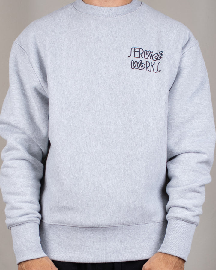 Double Vision Crewneck – Heather Grey