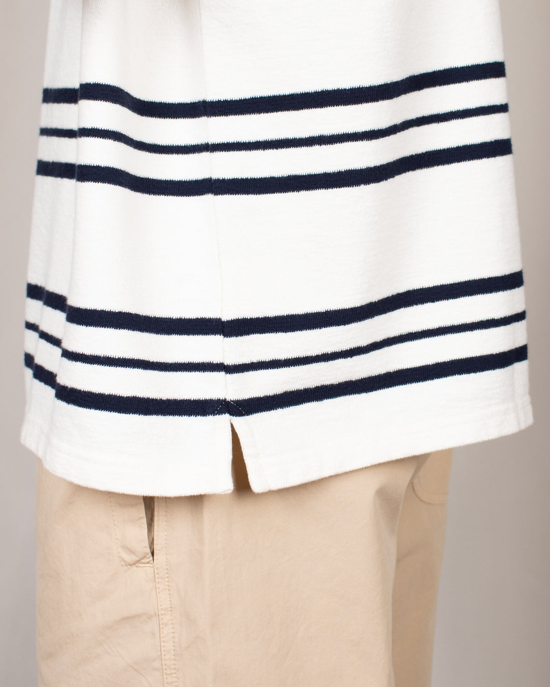 Short Sleeve Oversized T-shit Terry Dark Navy Stripes
