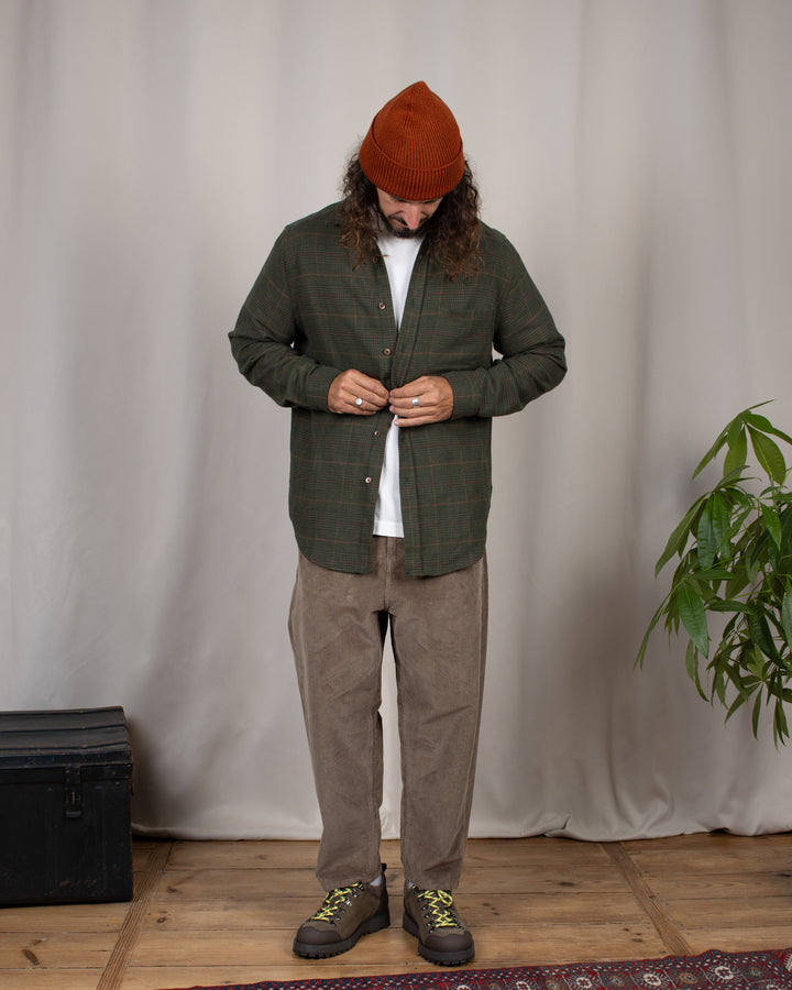 Lake Flannel Shirt Green