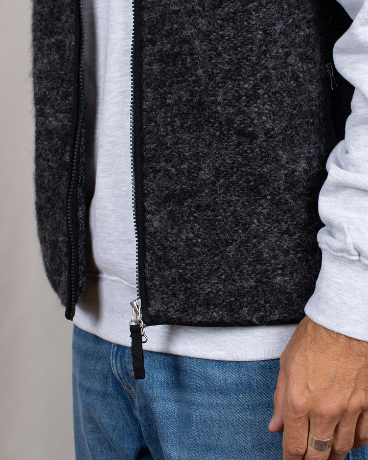 Climbing Gilet Six Wool Fleece Black
