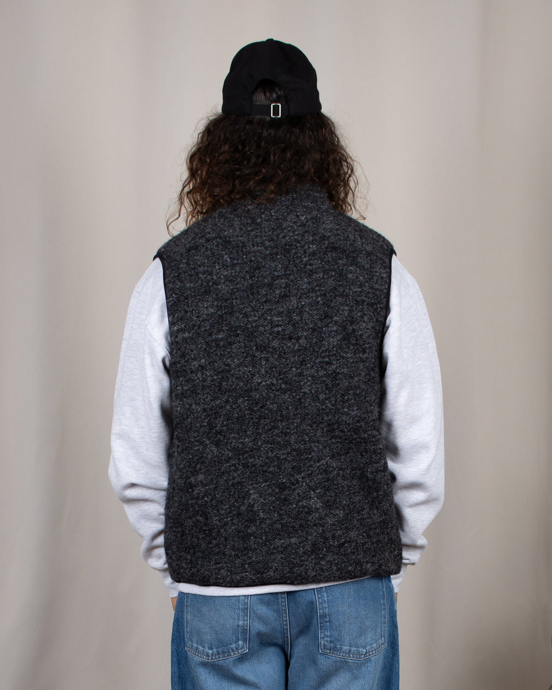 Climbing Gilet Six Wool Fleece Black