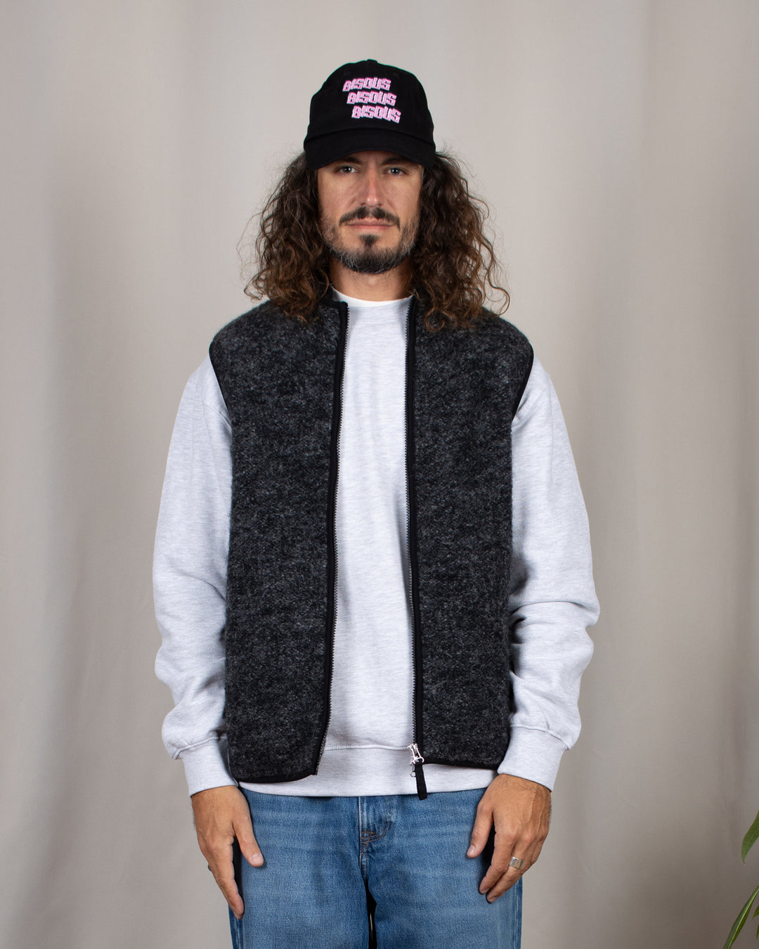 Climbing Gilet Six Wool Fleece Black