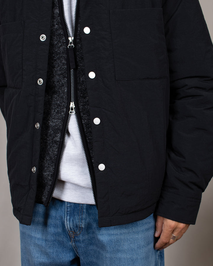 Sphere Padded Overshirt LS Black