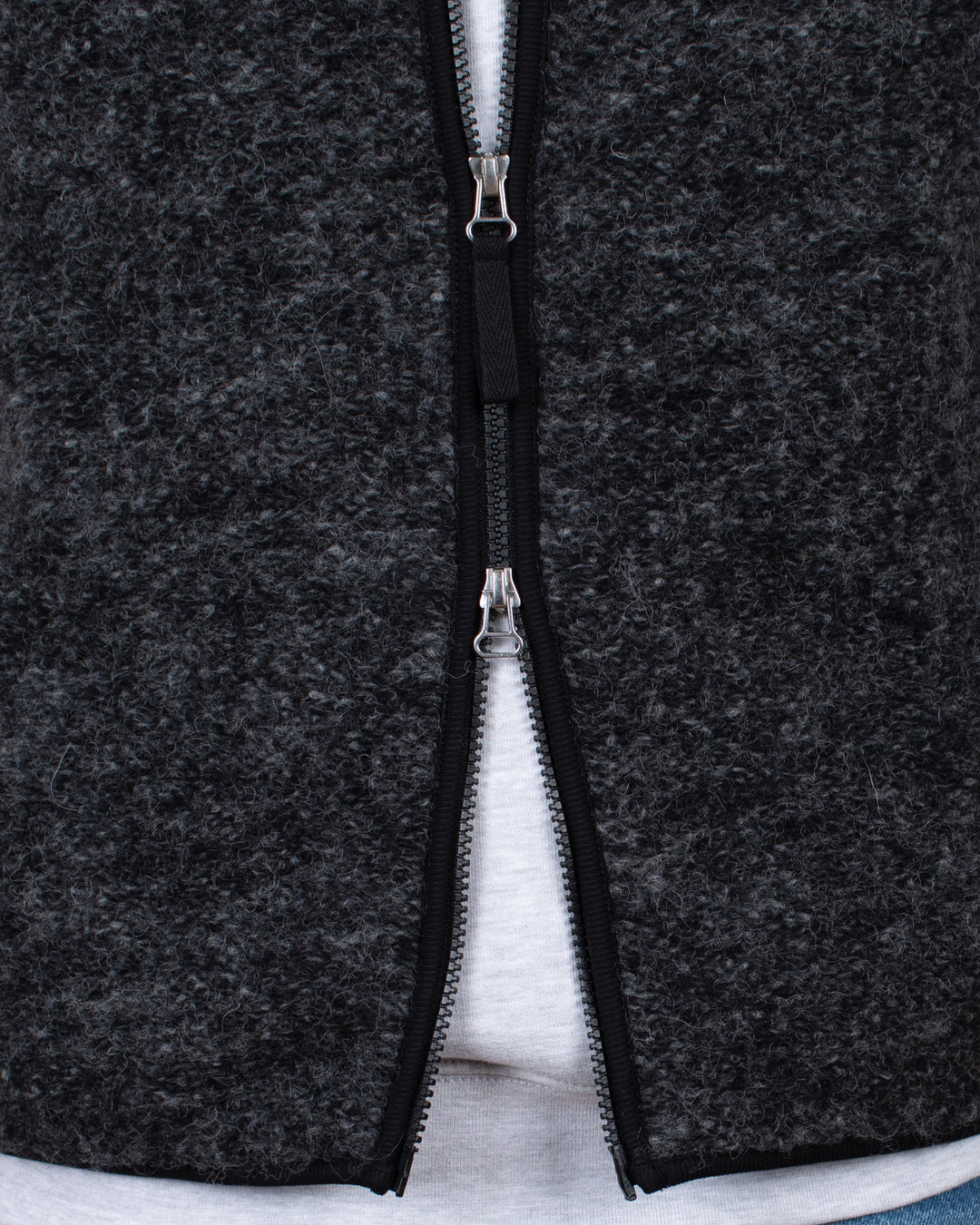 Climbing Gilet Six Wool Fleece Black