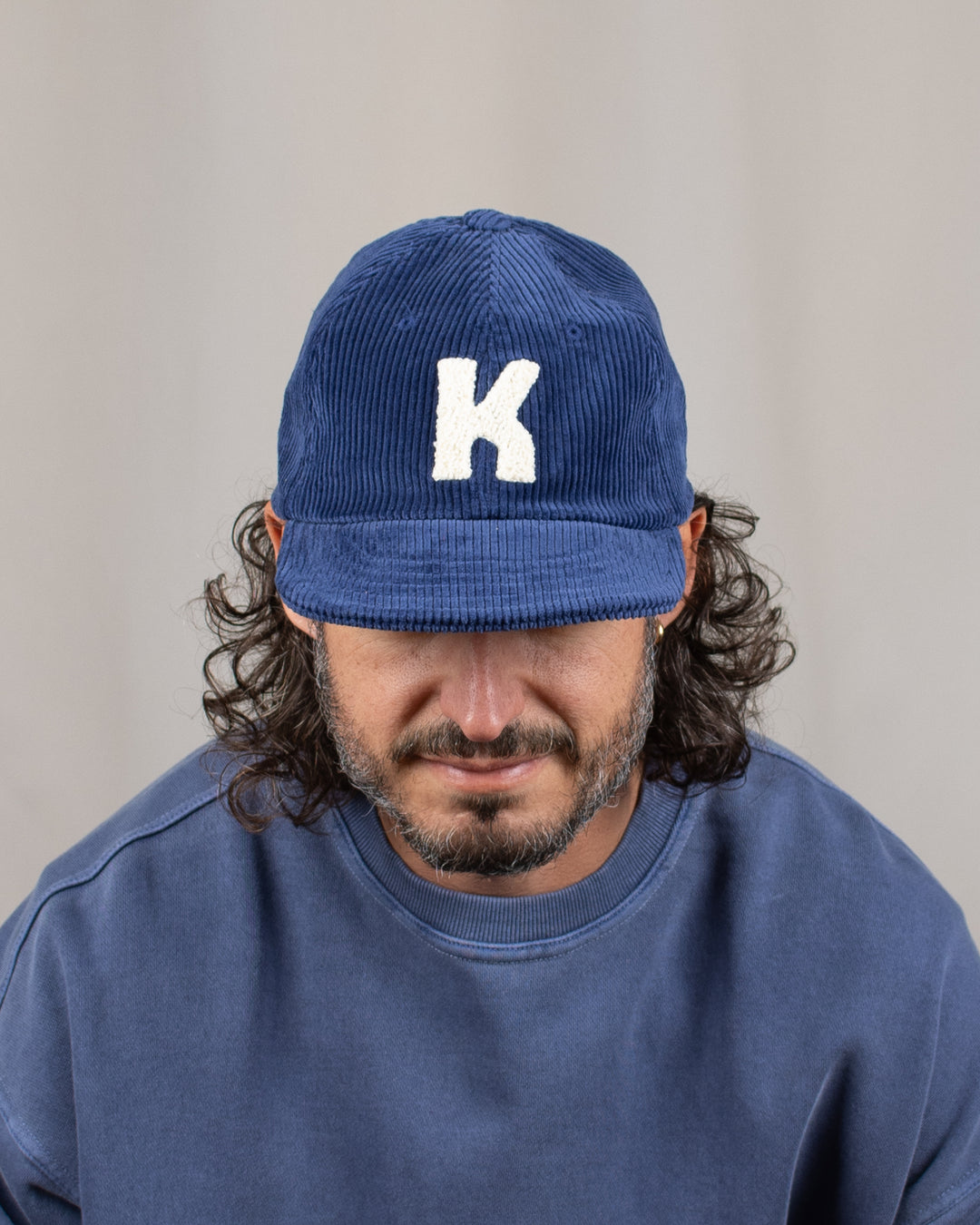 Corduroy Logo Cap Blue