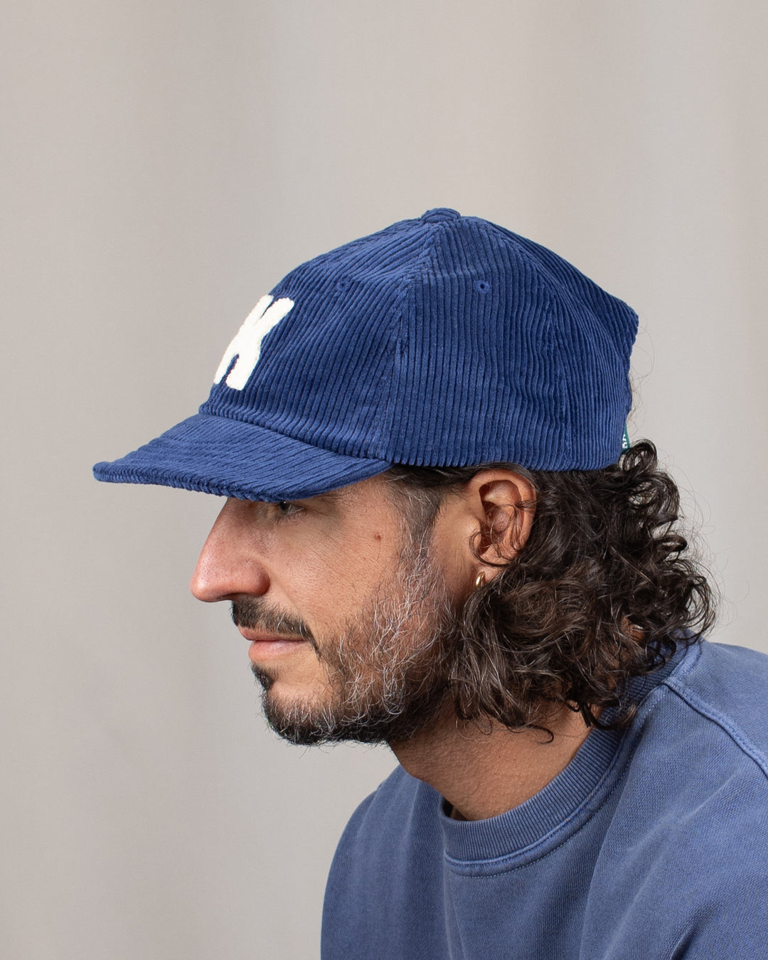 Corduroy Logo Cap Blue