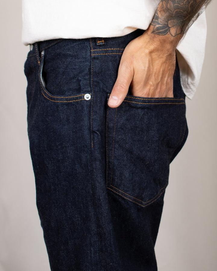 Loose Ankle Jeans One Wash Indigo