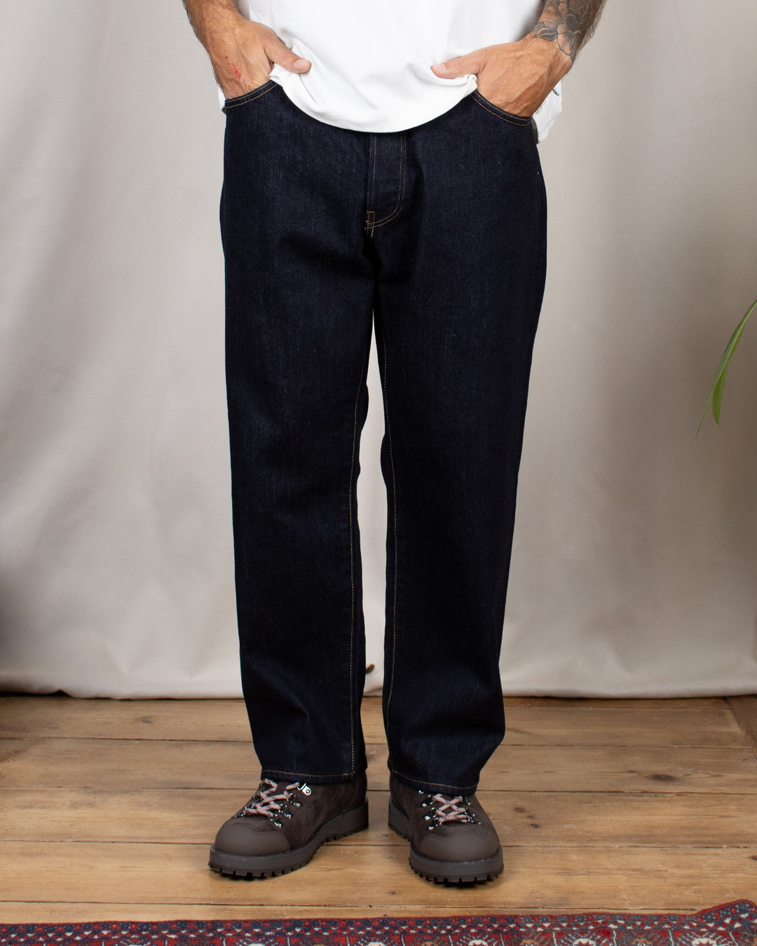 Jean 22003 Wide Tapered One Wash Denim