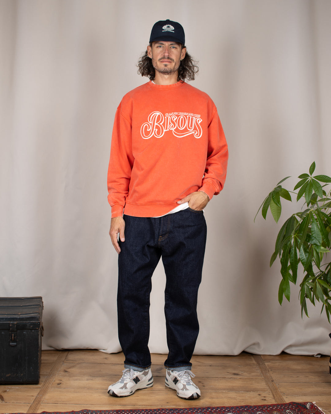 Crewneck Glamour Washed Red