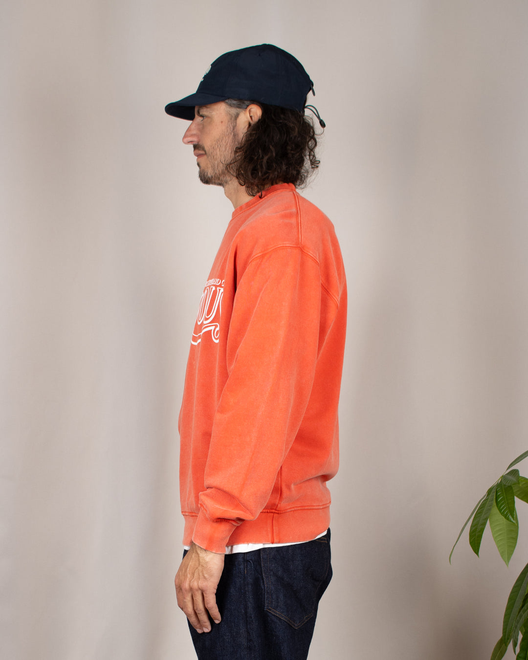 Crewneck Glamour Washed Red