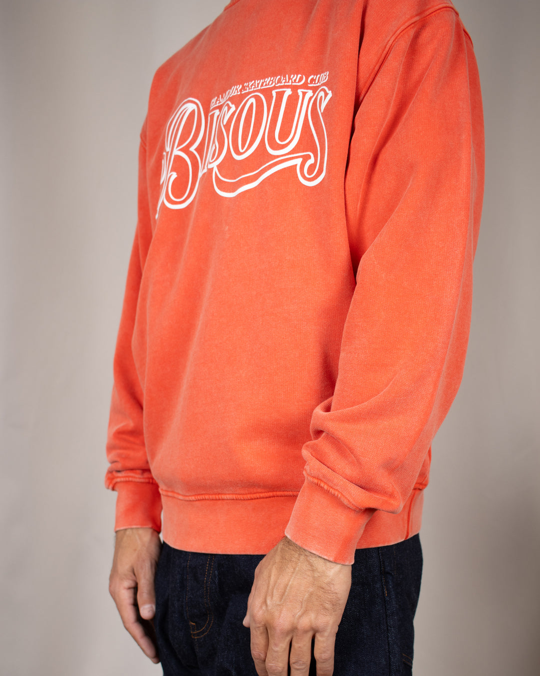 Crewneck Glamour Washed Red