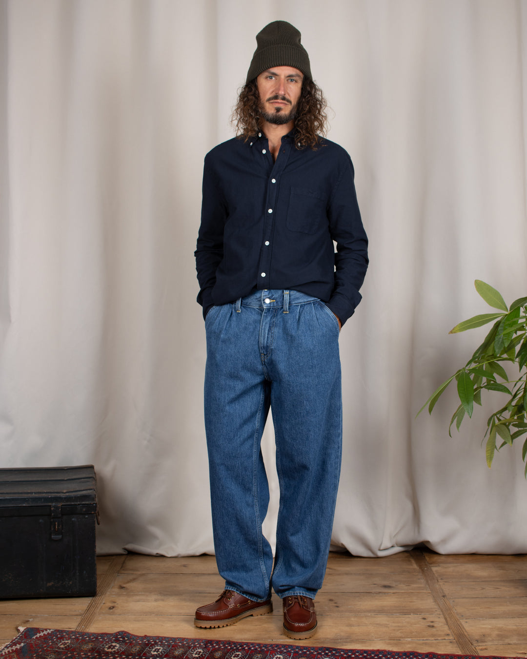 Bamba Pant Mid Stone Wash Denim