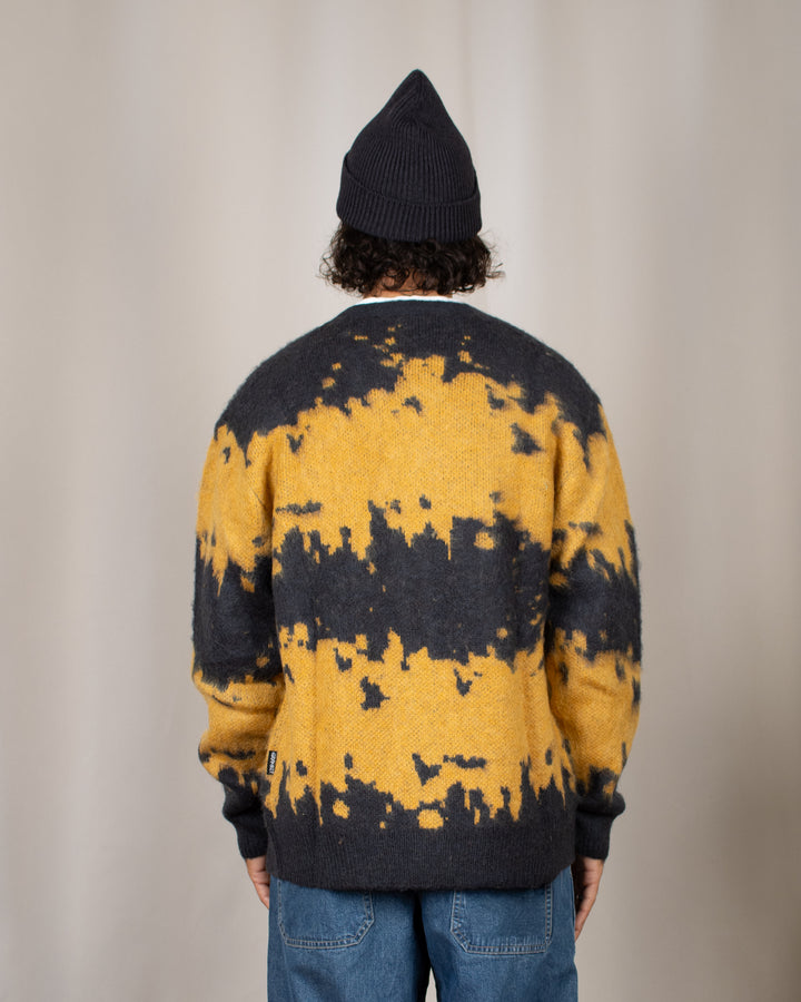 Mohair Splatter Cardigan Safron Splatter