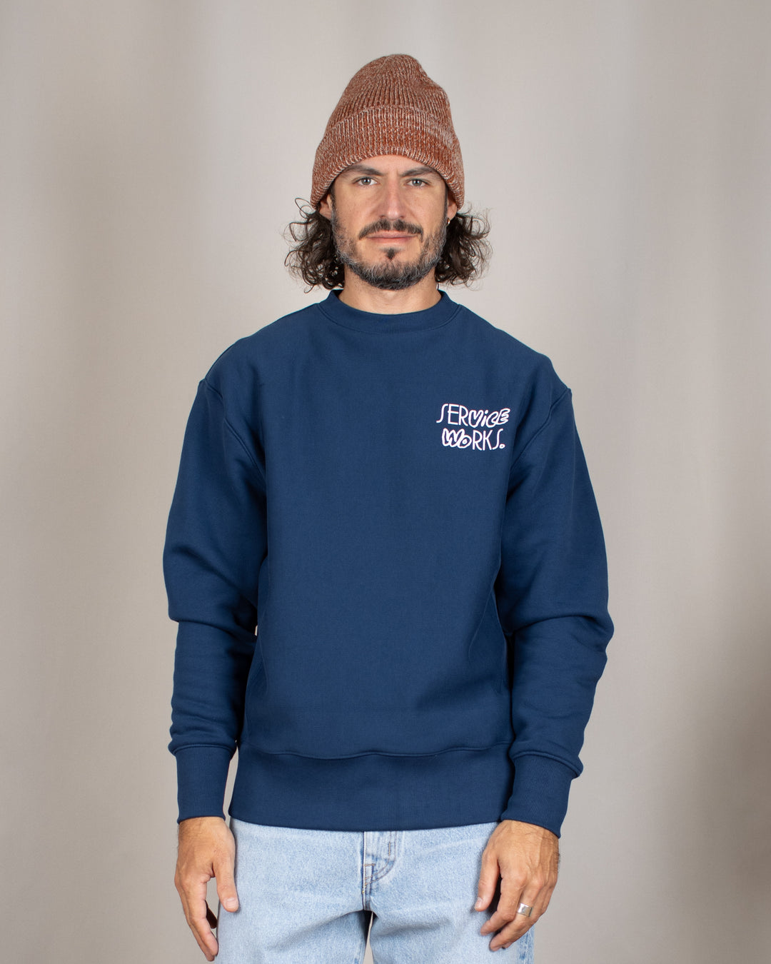 Double Vision Crewneck – Navy