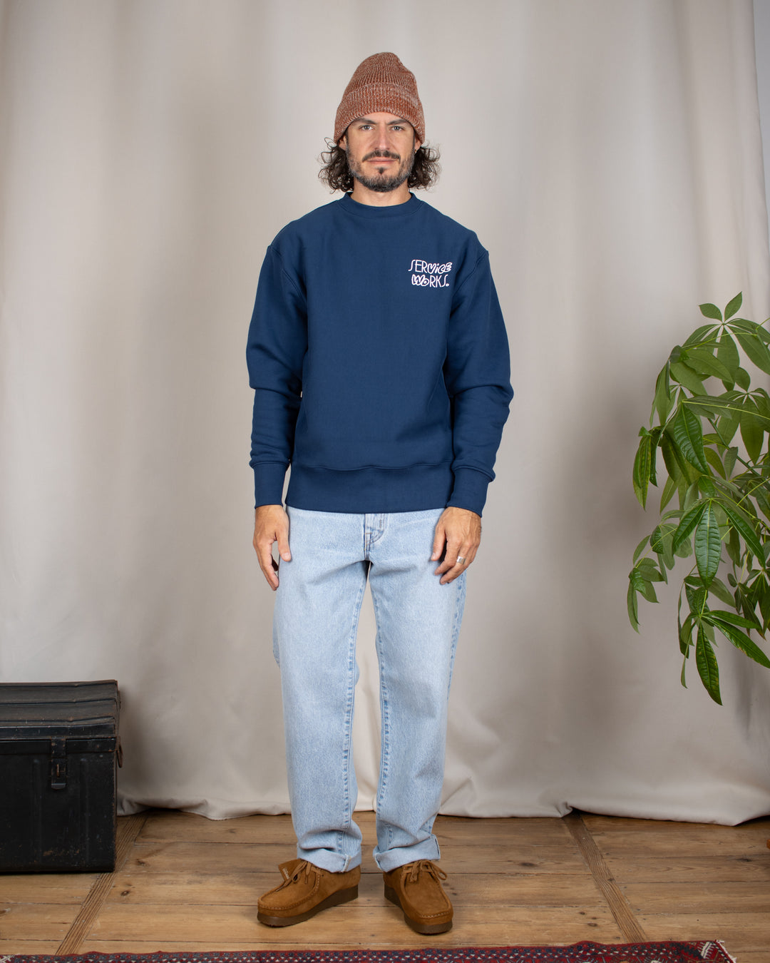 Double Vision Crewneck – Navy