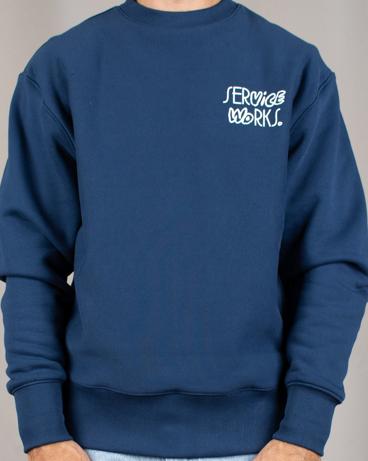 Double Vision Crewneck – Navy