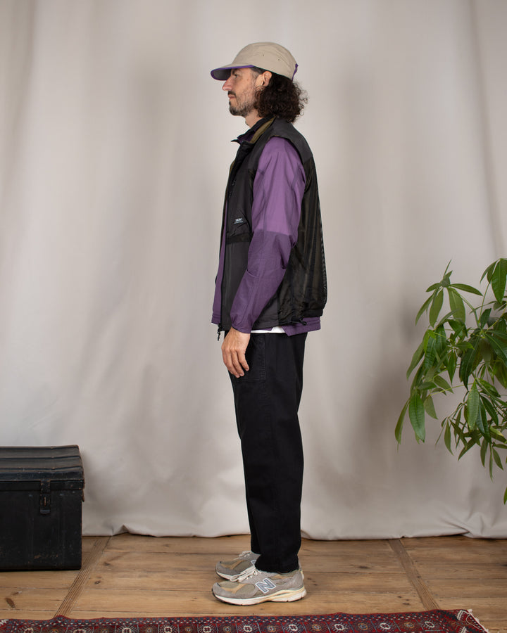 Down Mountain Reversible Mesh Vest Black/D.Olive