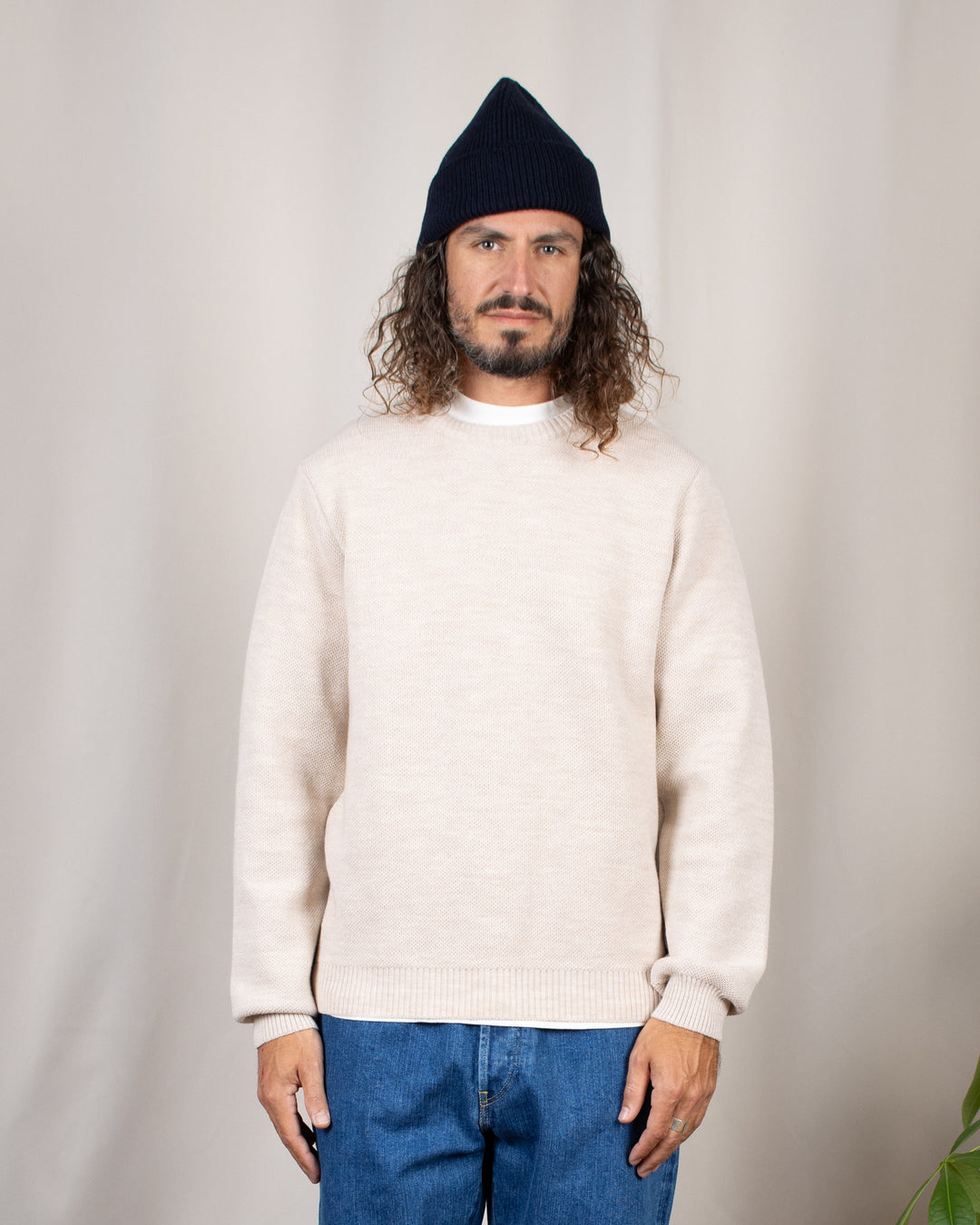 Pull Youri Col Rond Naturel