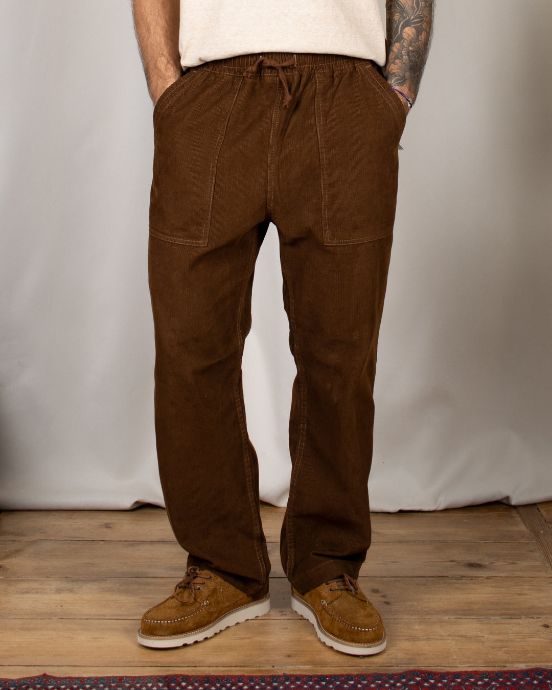 Fine Cord Chef Pants Bark