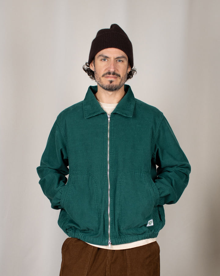 Fine Cord Work Jacket Green