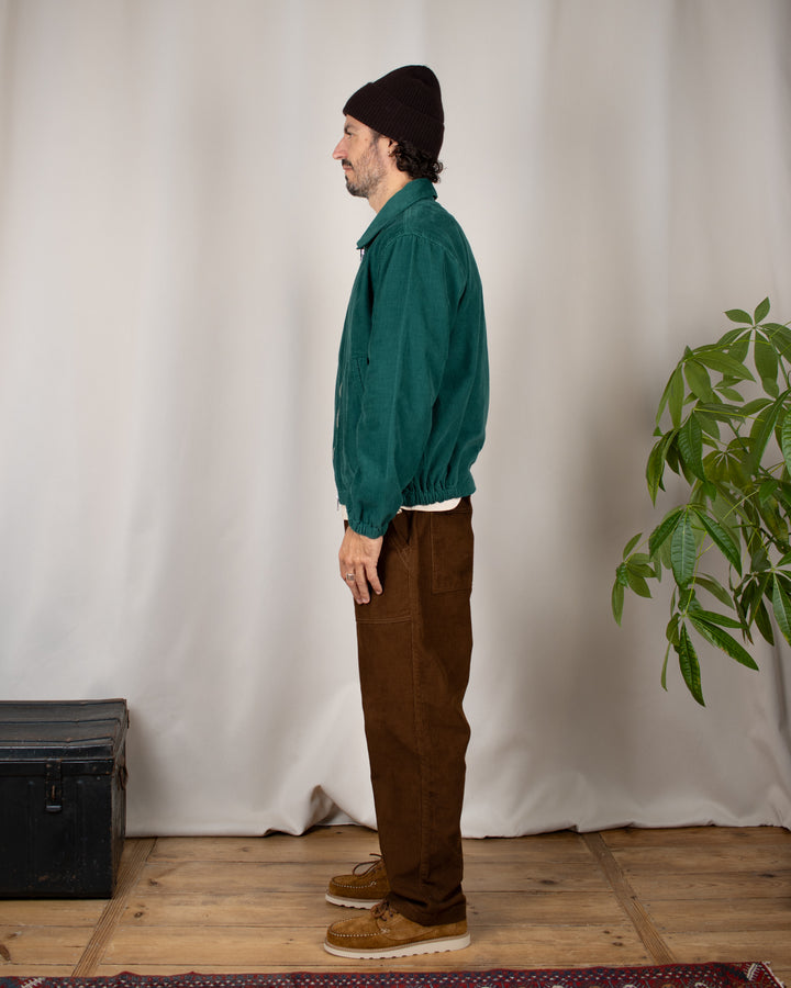 Fine Cord Work Jacket Green