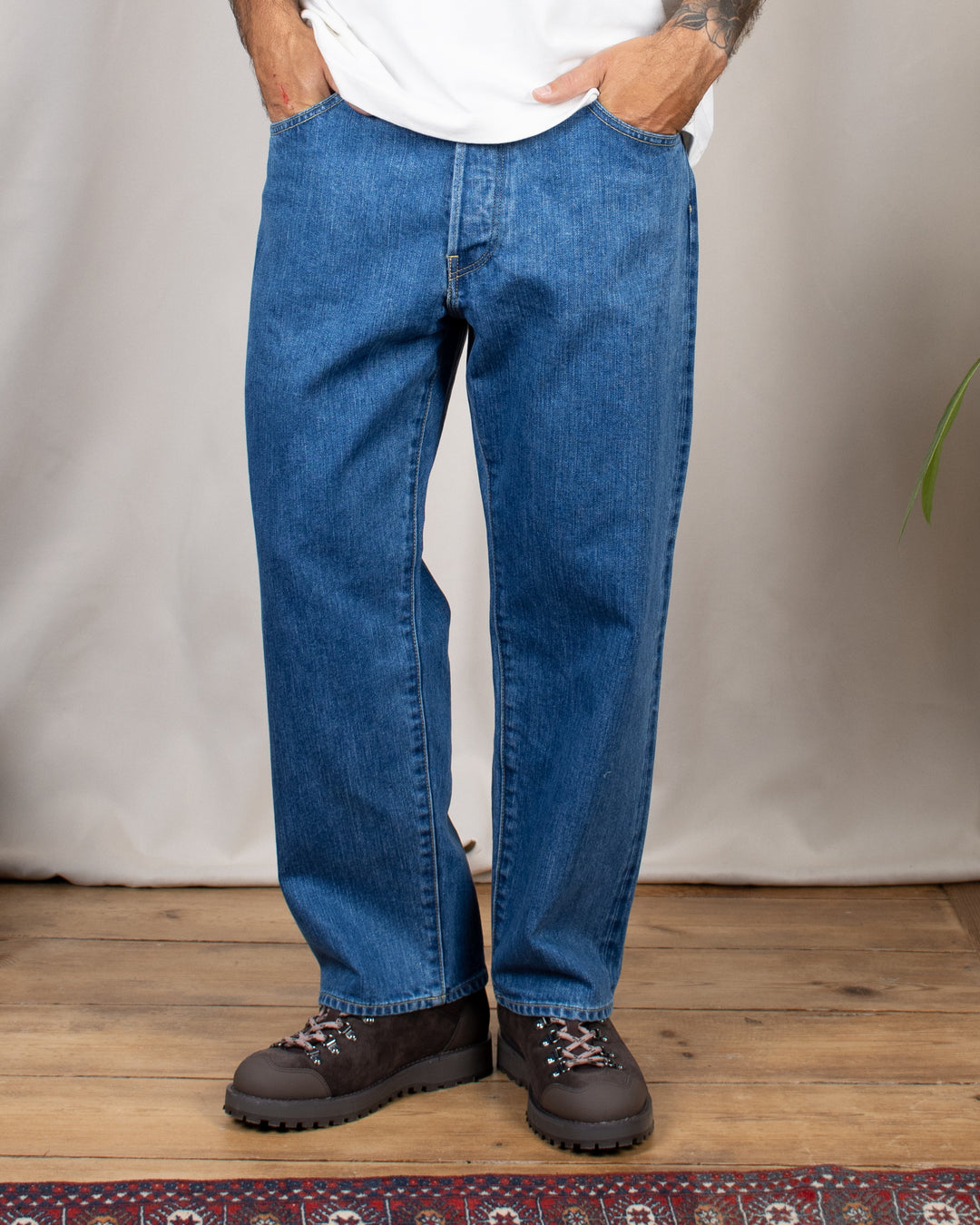 Jean 22003 Wide Tapered Used Blue Denim