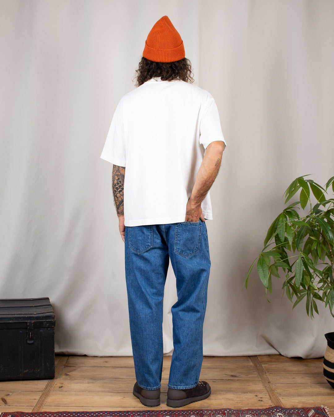 Jean 22003 Wide Tapered Used Blue Denim