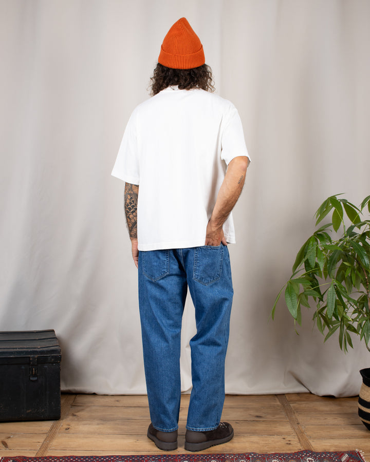 Jean 22003 Wide Tapered Used Blue Denim