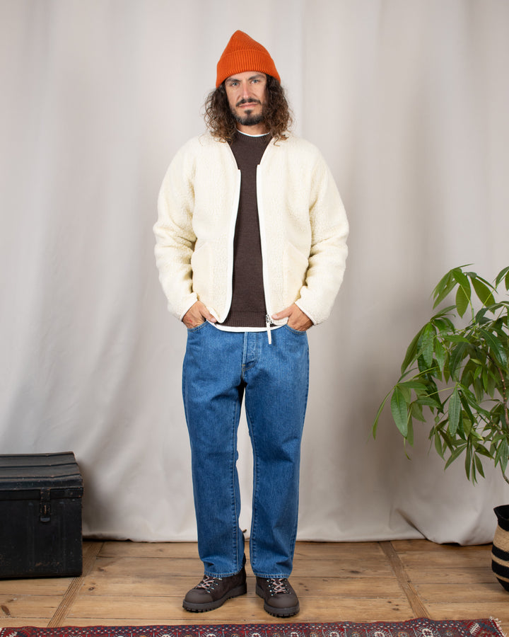 Pull Youri Col Rond Marron