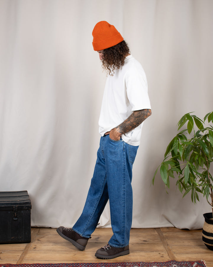 Jean 22003 Wide Tapered Used Blue Denim