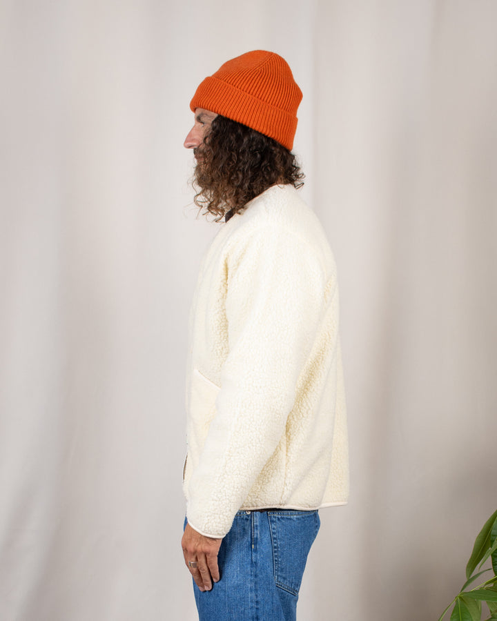 Zip Liner Jacket Galaxy Fleece Ecru