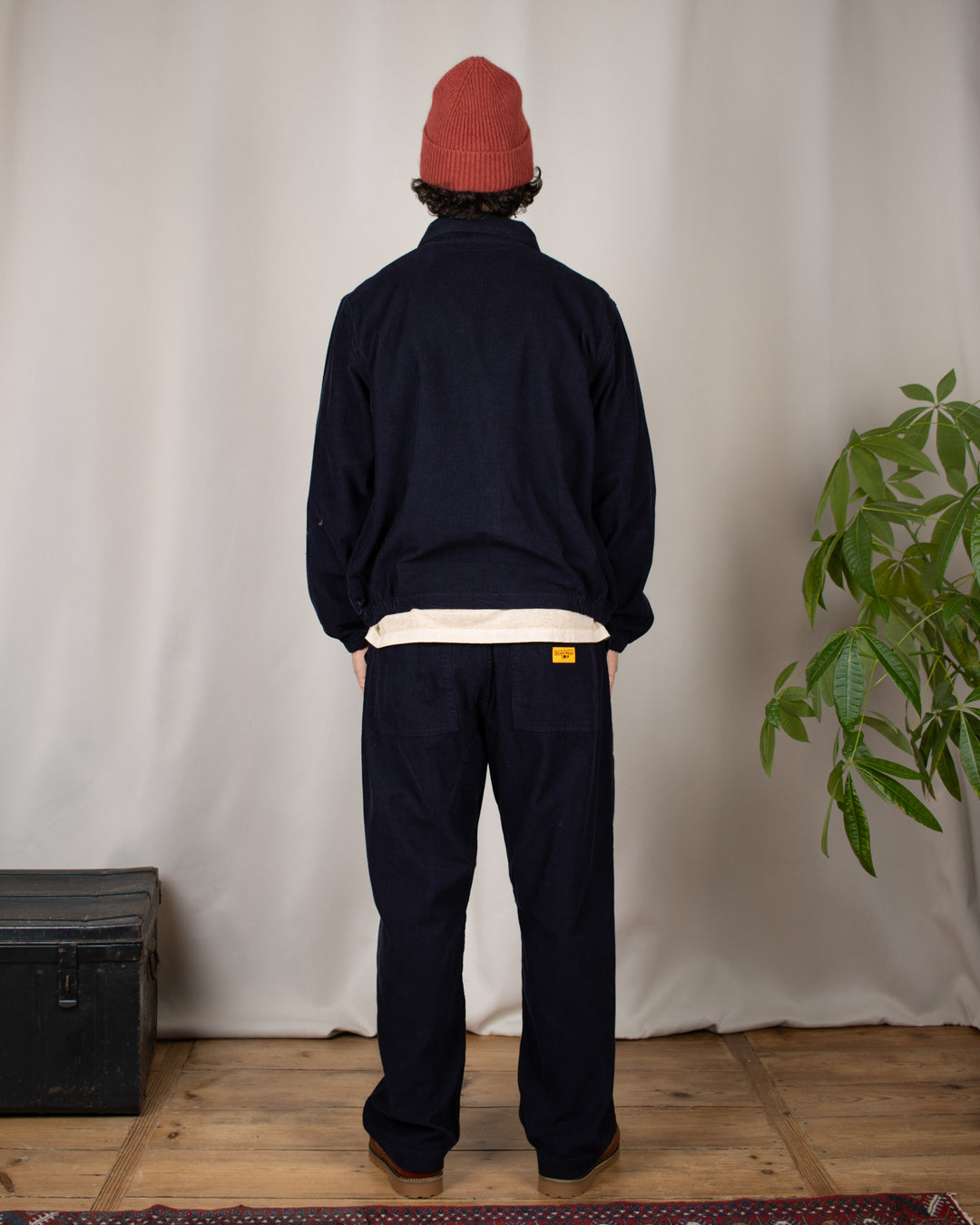 Fine Cord Work Jacket Navy