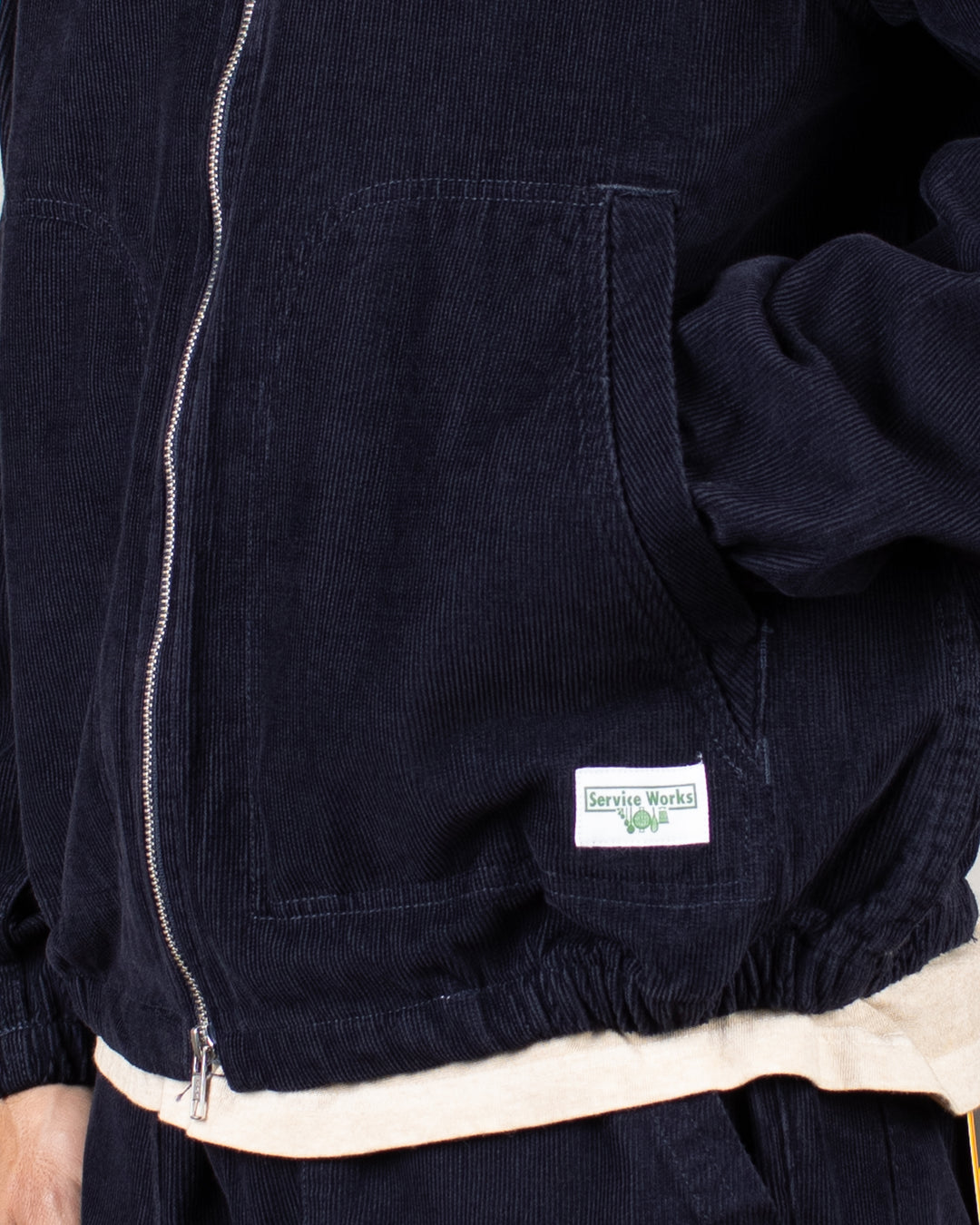 Fine Cord Work Jacket Navy