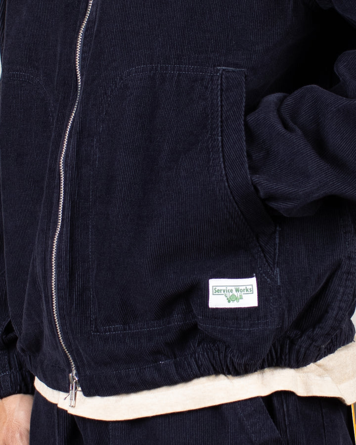 Fine Cord Work Jacket Navy