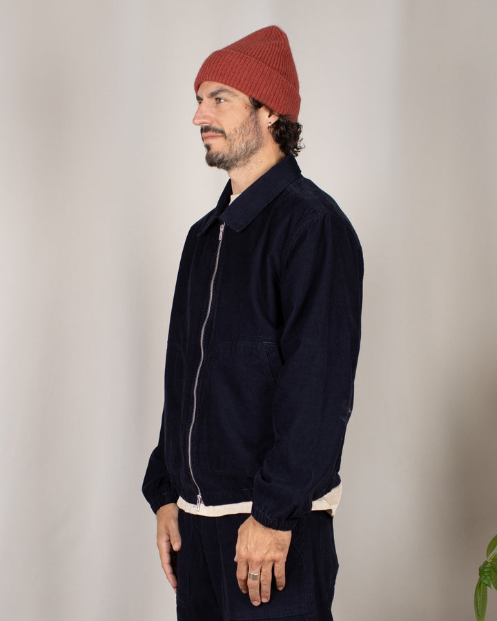 Fine Cord Work Jacket Navy