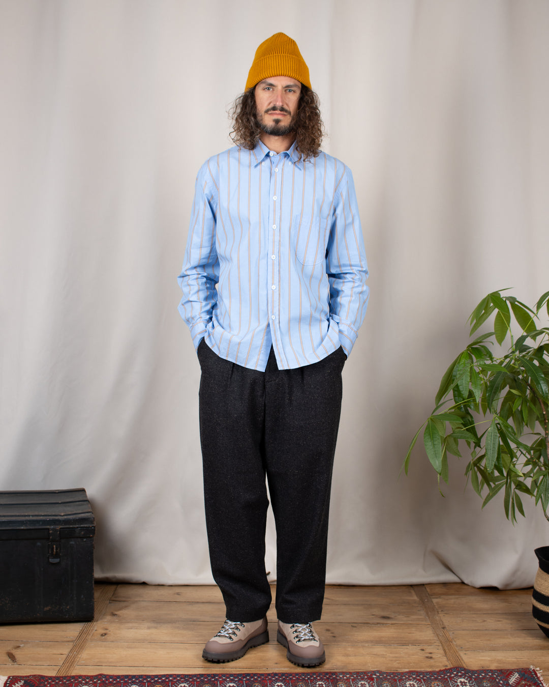 Oxford Pant Salt N Pepper Tweed Black