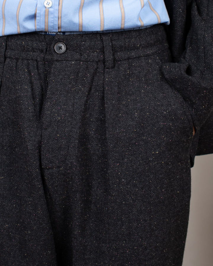 Oxford Pant Salt N Pepper Tweed Black