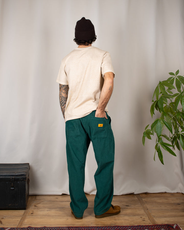 Fine Cord Chef Pants Green