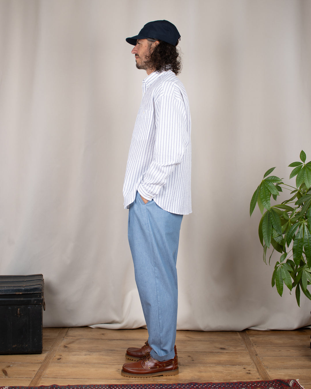 Smart Pants Cotton Light Indigo