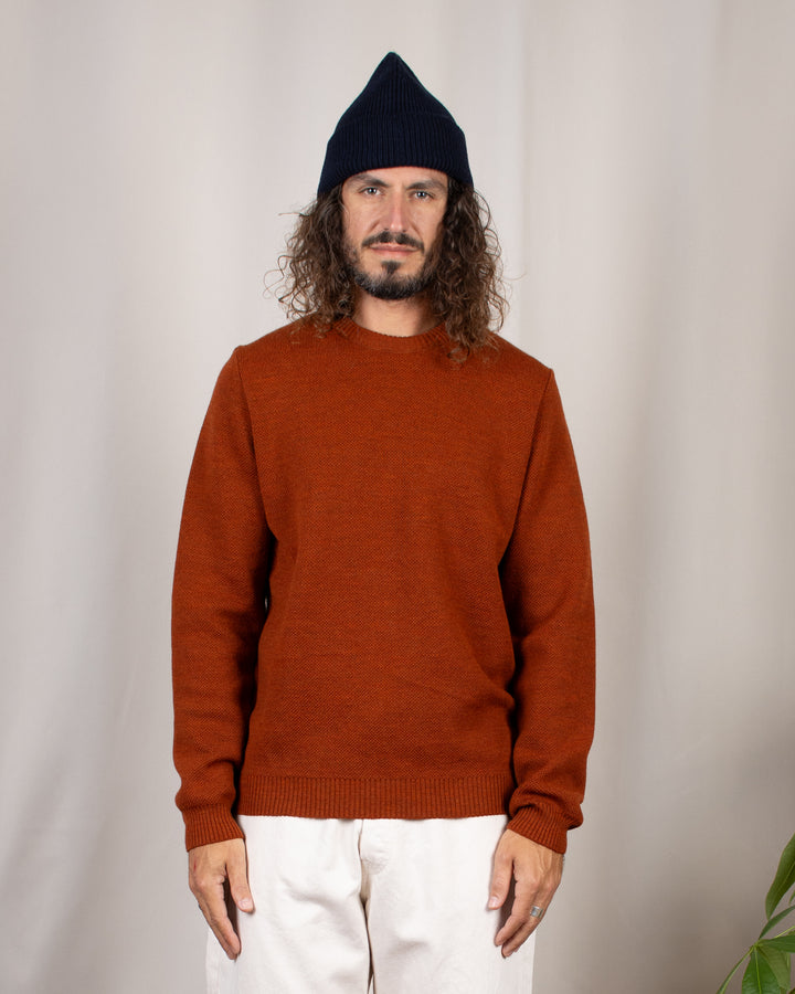 Pull Youri Col Rond Orange