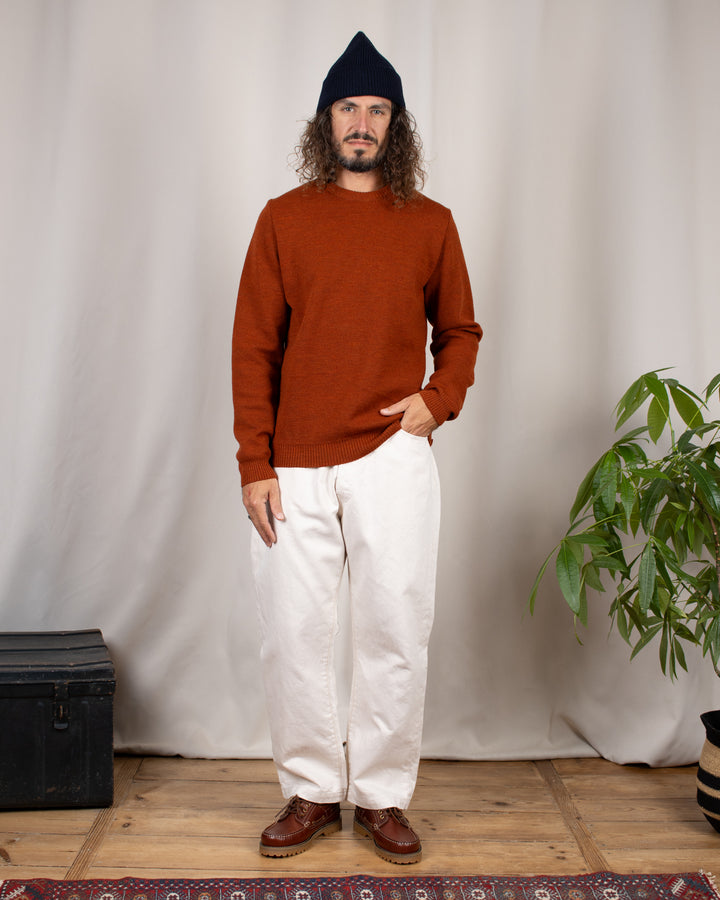 Pull Youri Col Rond Orange