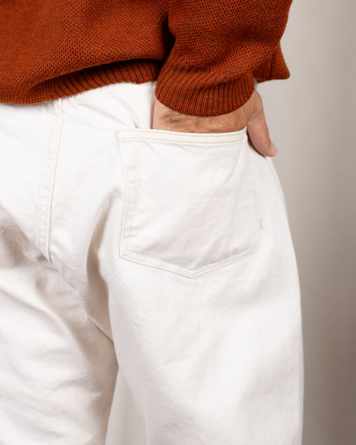 Jean 25001 Loose Straight Ecru Washi Denim